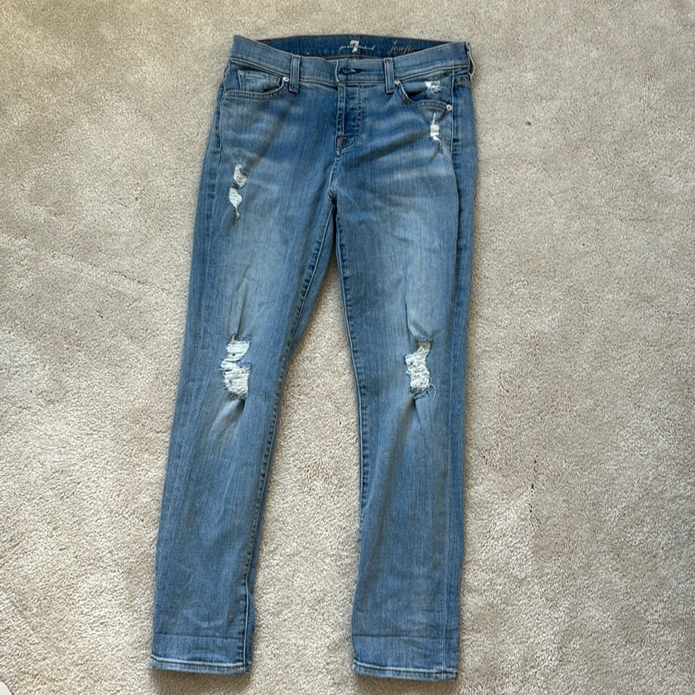 7 for all mainkind Josefina skinny boyfriend! Super soft!